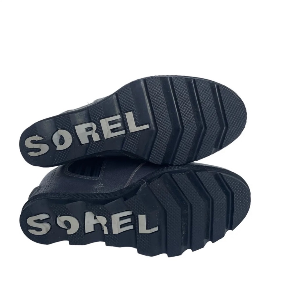 Sorel Joan Of Article Chelsea Silver Leather Wedge Pull On Bootie Sz 7 - Picture 9 of 9